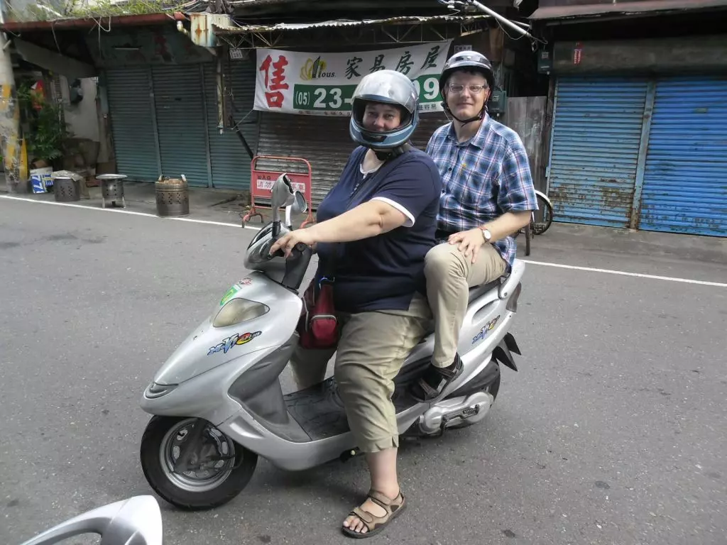 Kerstin und Joachim auf dem Motorrad