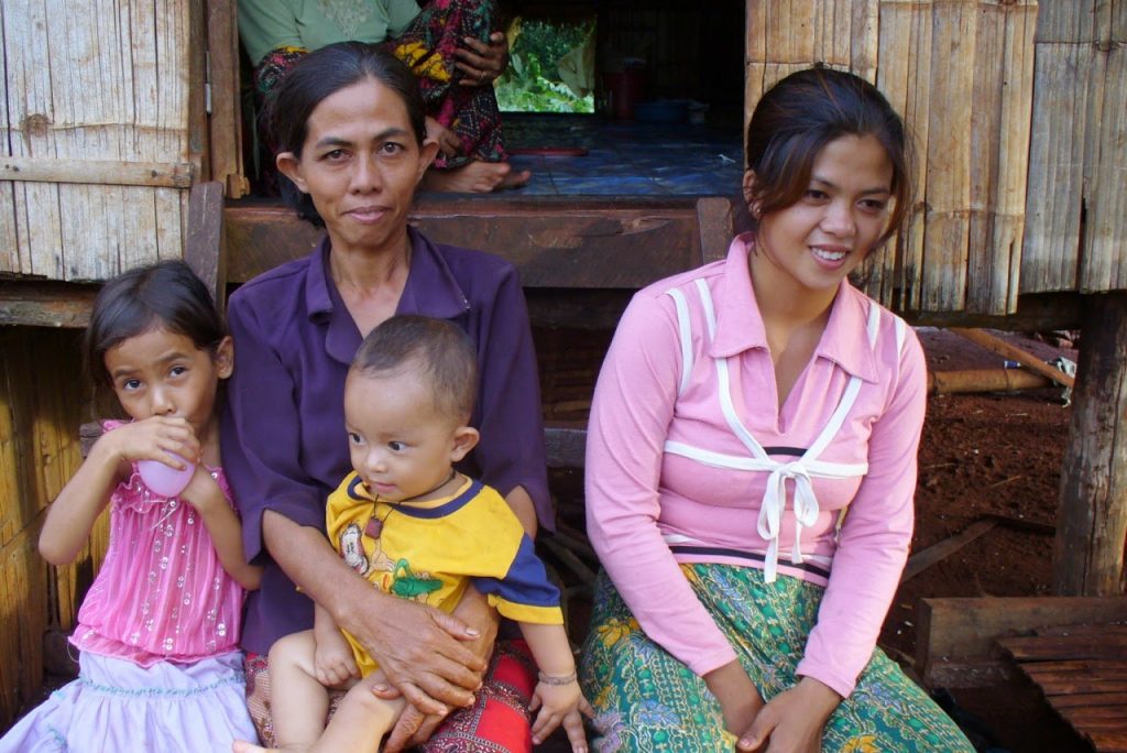 Familie auf dem Land ist mir Generationen.